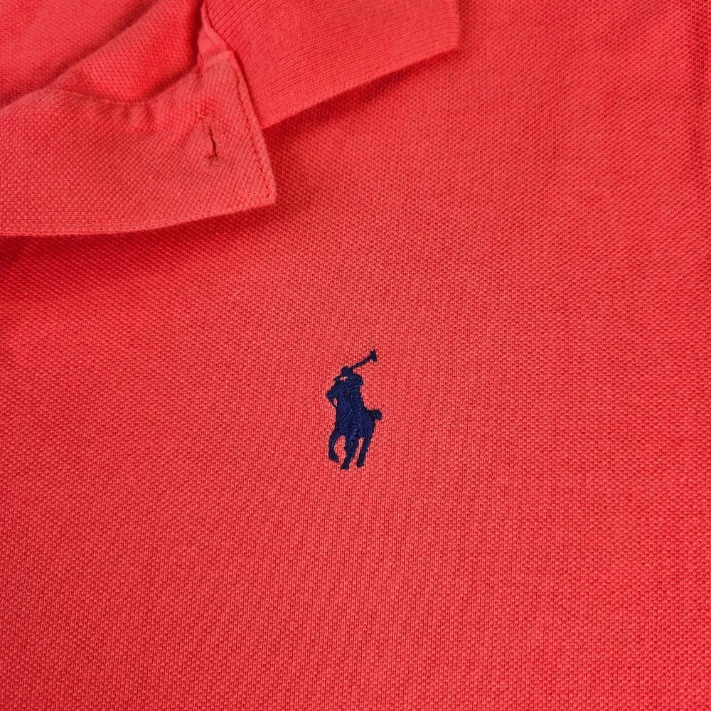 Polo Ralph Lauren Mens XL Custom Slim Fit Red‎ Polo Shirt Classic